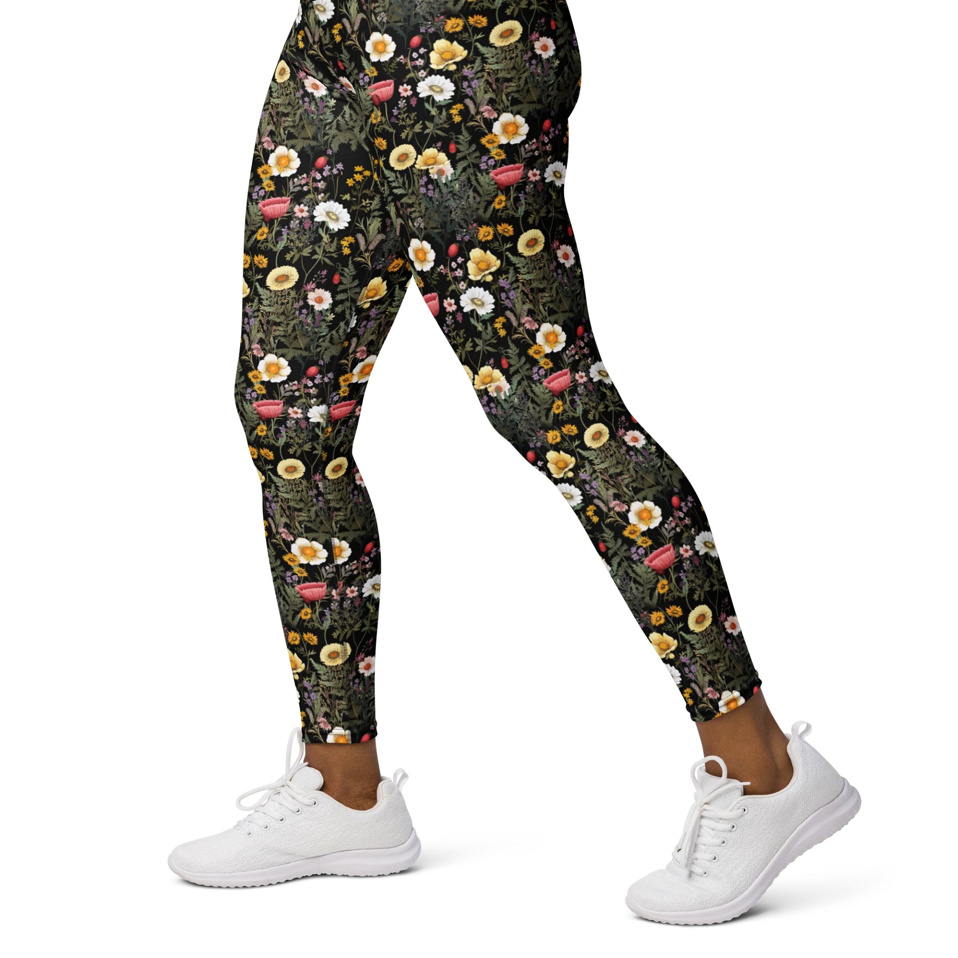 Women’s Floral Yoga Leggings – High Waist Workout Pants for Yoga, Pilates, Running & Everyday Style product image (3)