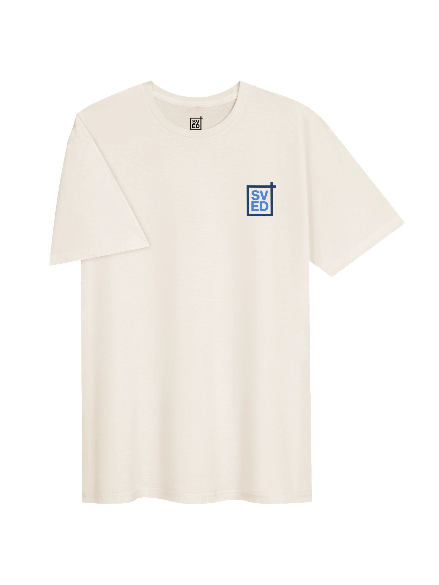 Minimal Logo Tee (White & Blue) product image (3)