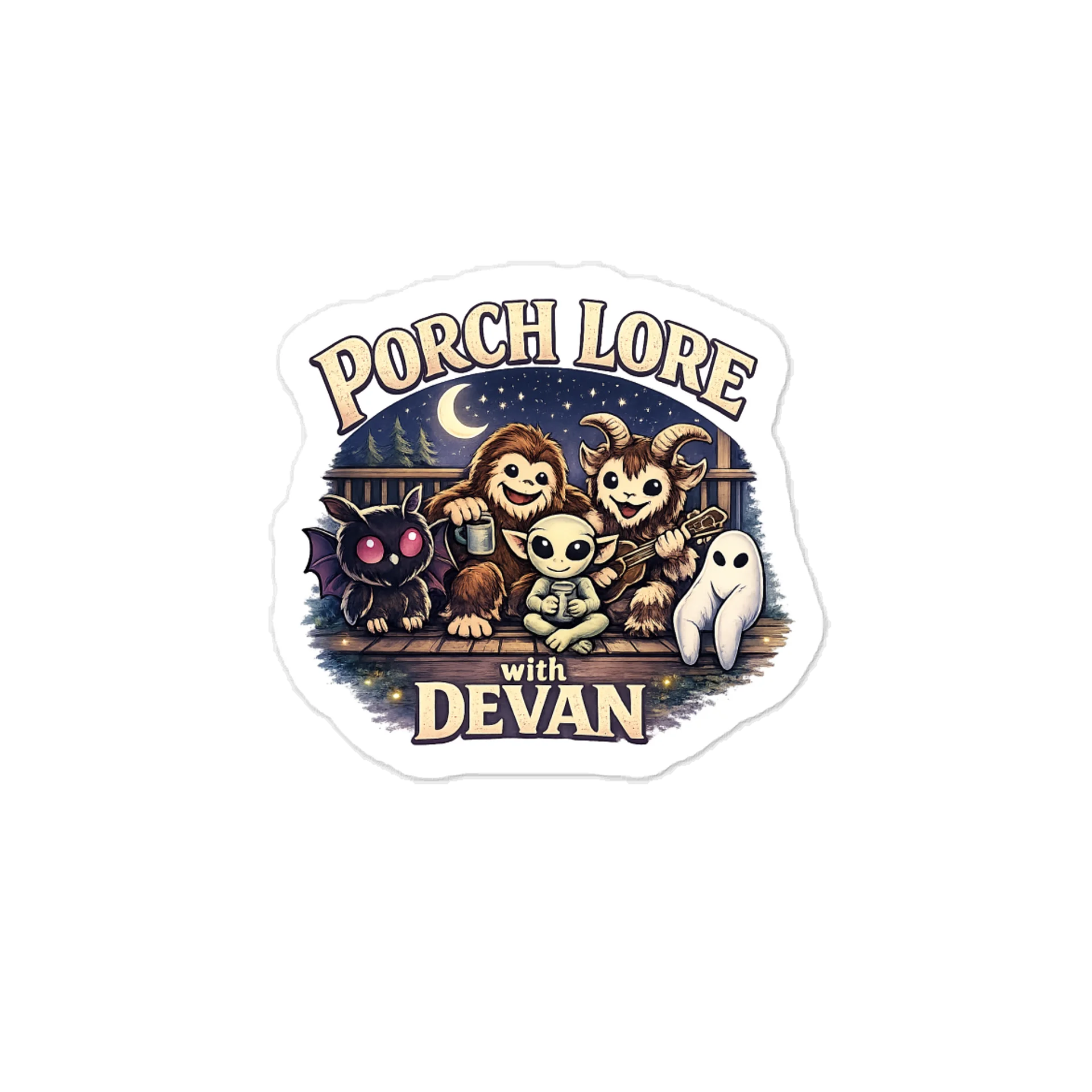 CUTIE CRYPTIDS VINYL DECAL product image (1)