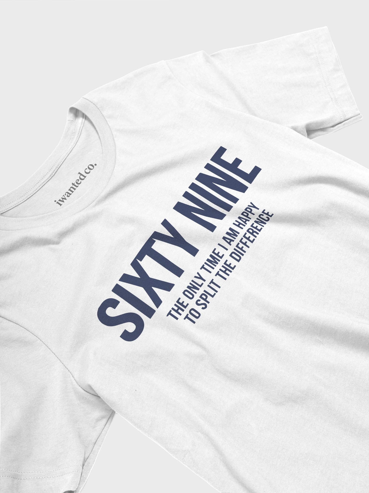Sixty Nine – Split The Difference Humor T-Shirt product image (2)