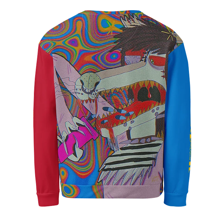 MaceoRX All-Over Print Recycled Unisex Sweatshirt | Houndmouse Art product image (2)