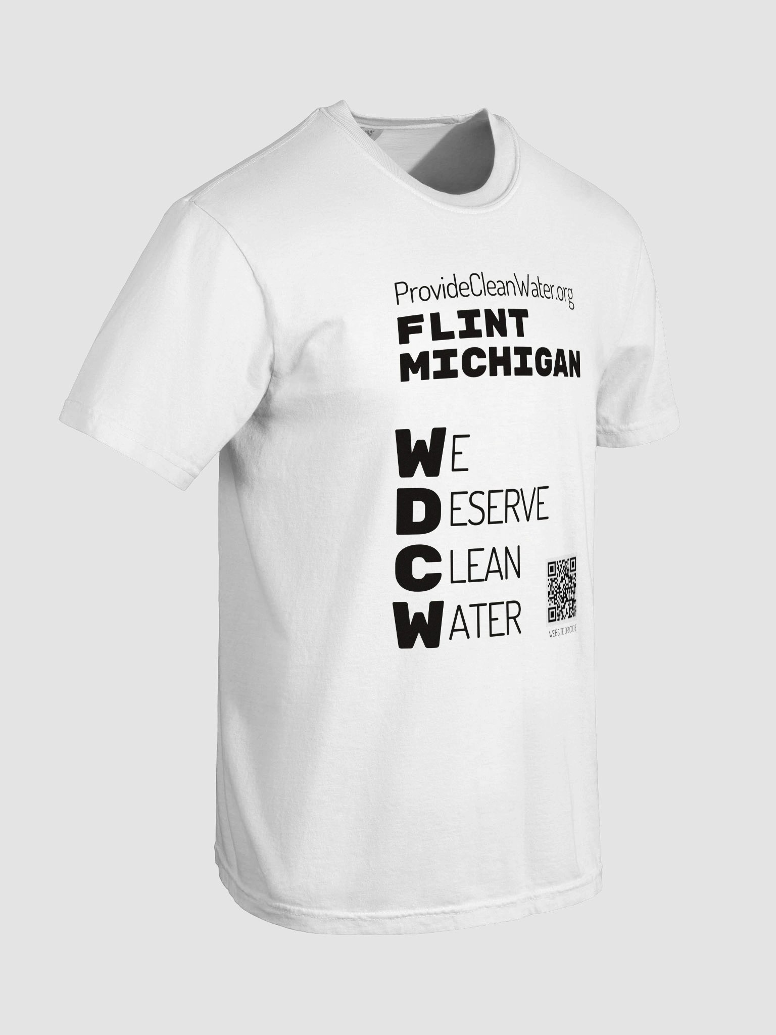 Flint, MI WDCW White T-Shirt product image (8)