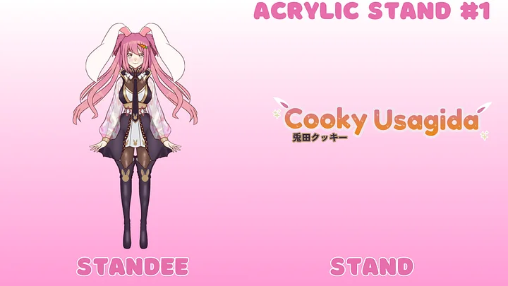 【NEW MODEL DEBUT】Cooky Usagida + Pon Pon Acrylic Stands product image (1)