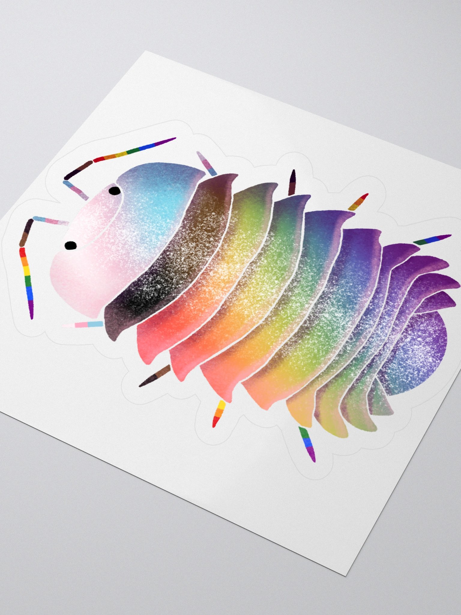 Progress Rainbow Isopod Sticker product image (11)