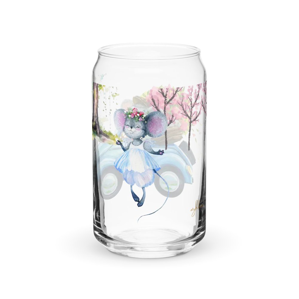 Four Seasons of Love: Love In Full Bloom Can-Shaped Glass | Romantic Spring Drinkware product image (9)