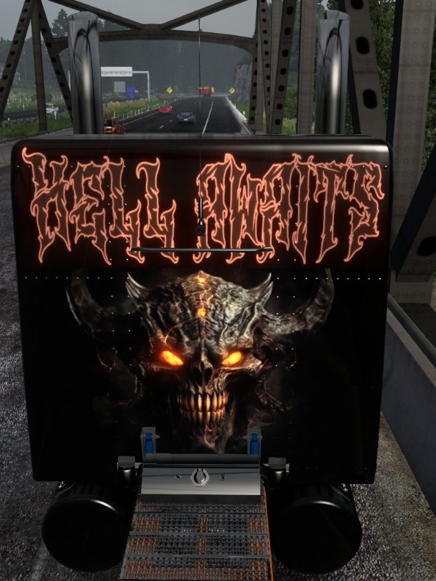 HELL AWAITS – Black & Orange Haterbilt Skin product image (1)