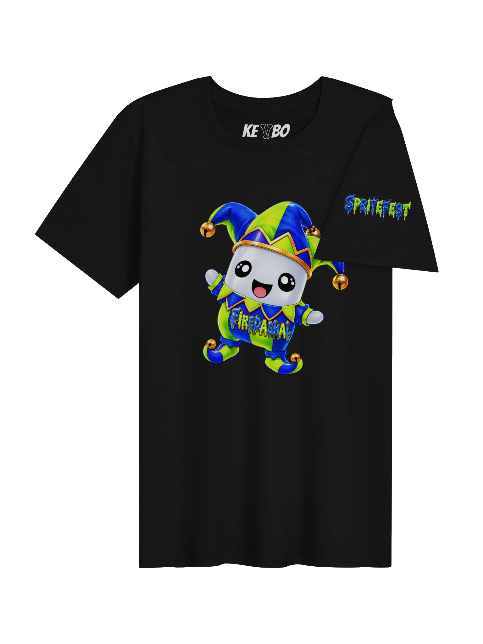 SPRITEFEST "Jester Sprite" Black ADULT T-Shirt product image (4)