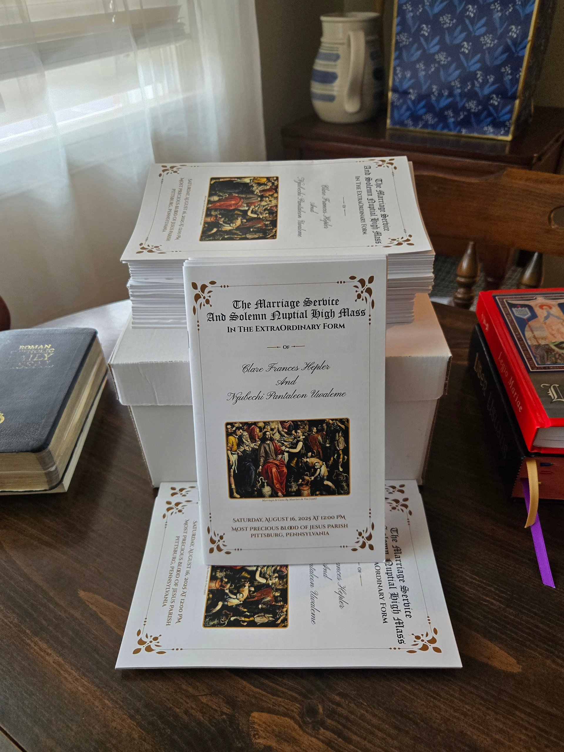 Catholic Wedding Program Booklet for Nuptial Mass in the Extra-Ordinary Form product image (3)