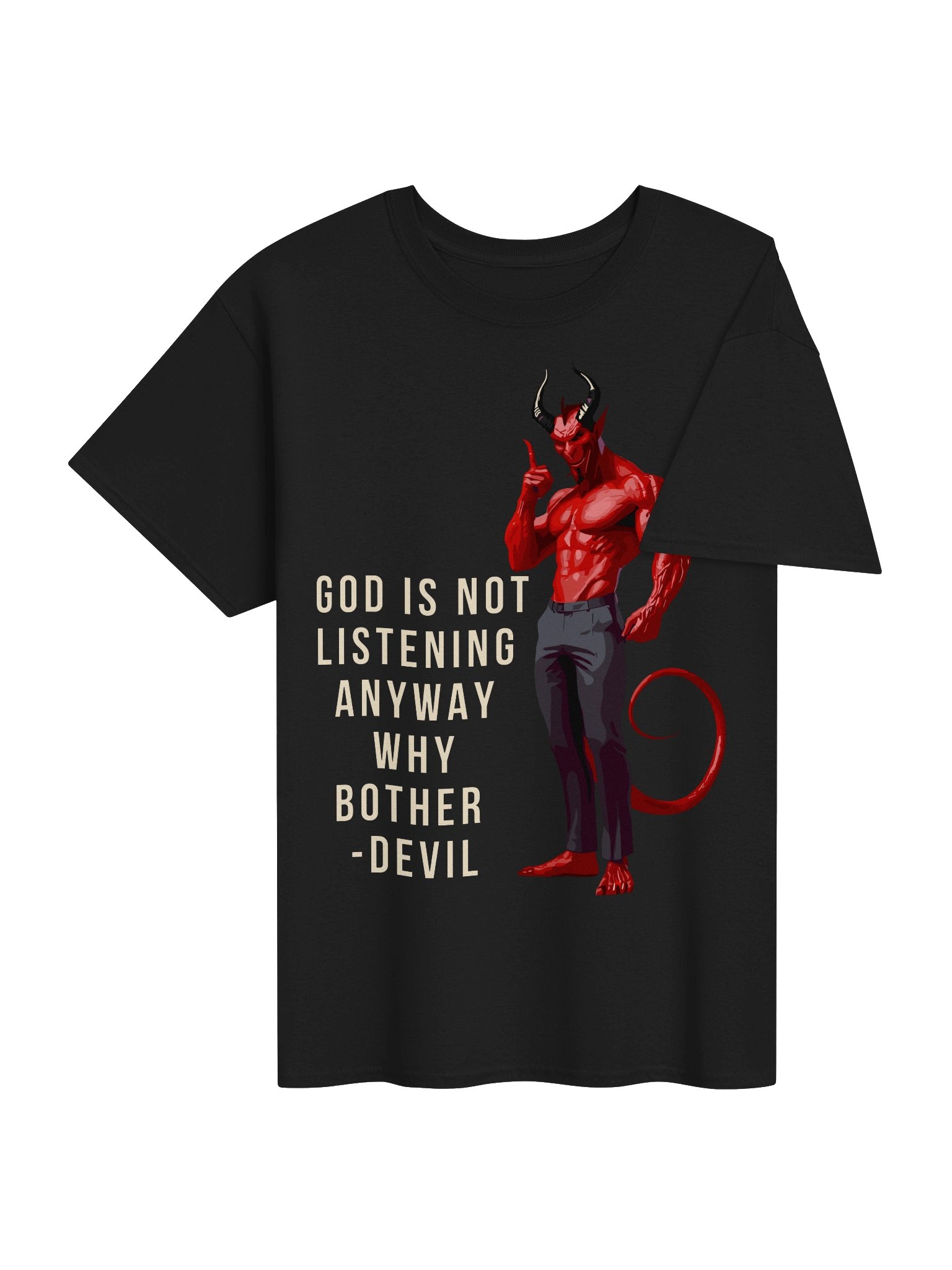 Devil Says Why Bother Tee product image (4)