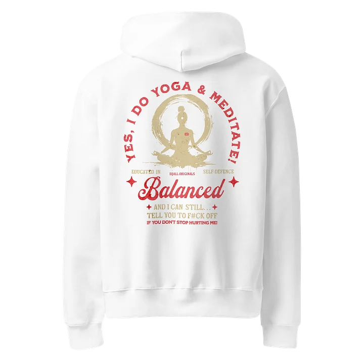 Yes I Do Yoga and Meditate_Self-Defence Bella R3CVR.i Unisex Hoodie_EQALL® Originals_Pink / Cyclamen product image (22)