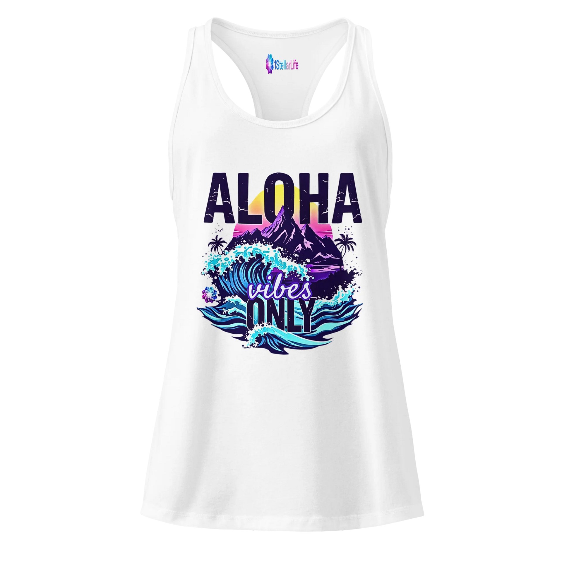 Aloha Vibes Only Racerback Tank product image (5)