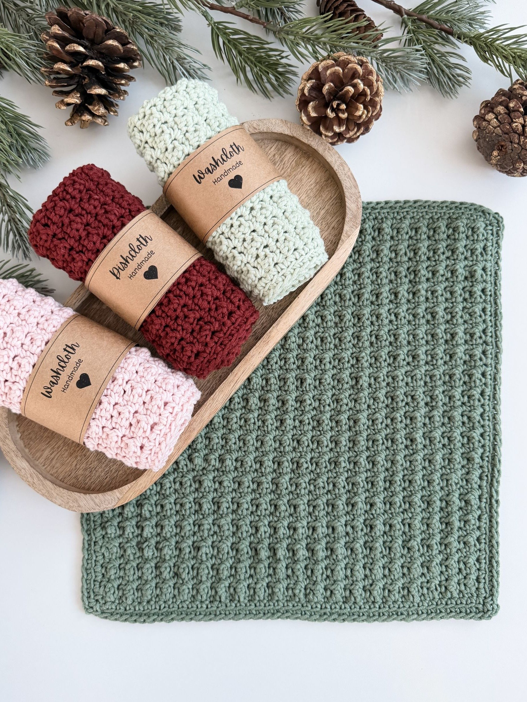 Winterberry Dishcloth Crochet Pattern product image (3)