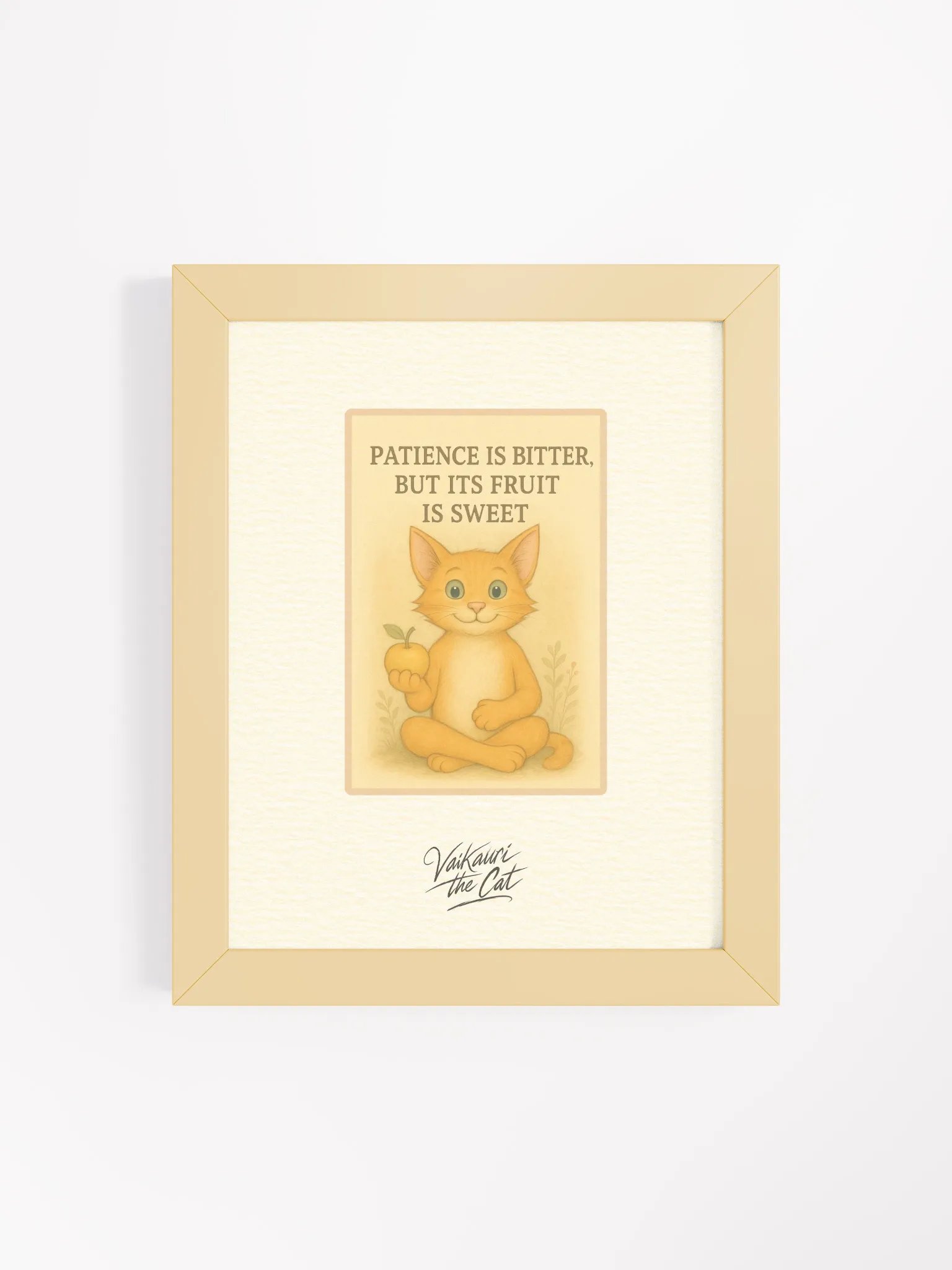 Vaikauri the Cat Wisdom Framed Artprint product image (7)
