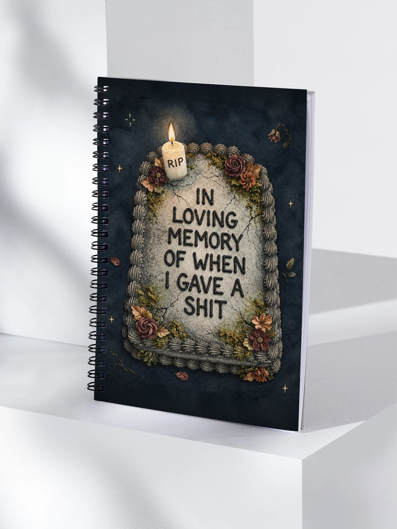 In Loving Memory Of When I Gave A Shit Spiral Notebook product image (4)
