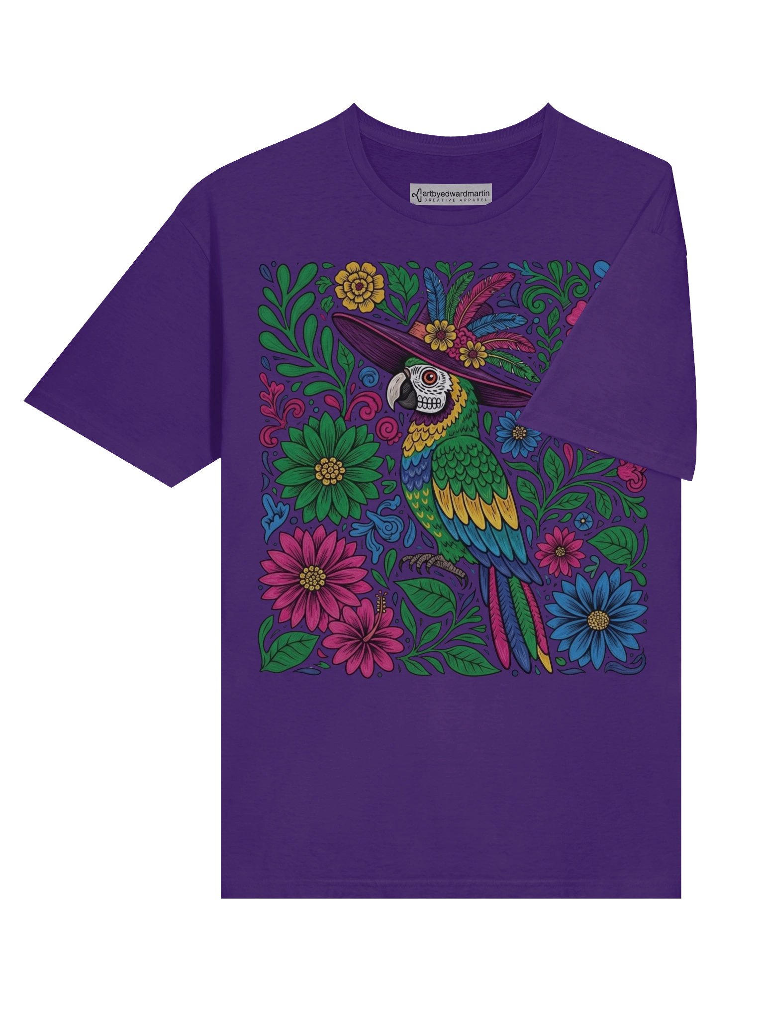 Dia de Muertos Parrot Design T-Shirt product image (21)