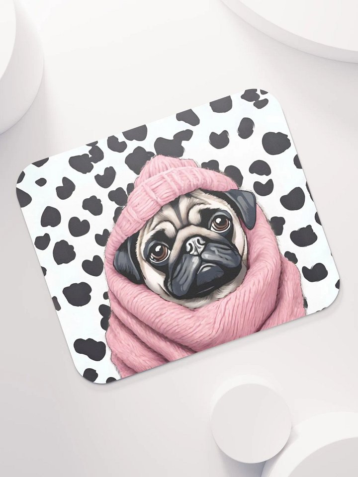 Dotted Pug Mouse Pad product image (2)