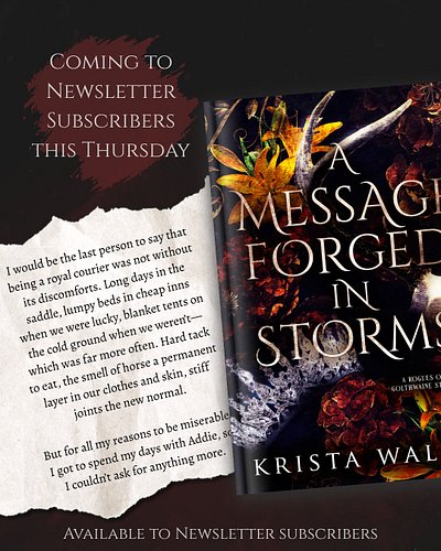Last call for this sweet and spicy Rogues of Golthwaine story, being sent out to ALL newsletter subscribers this coming Thurs...