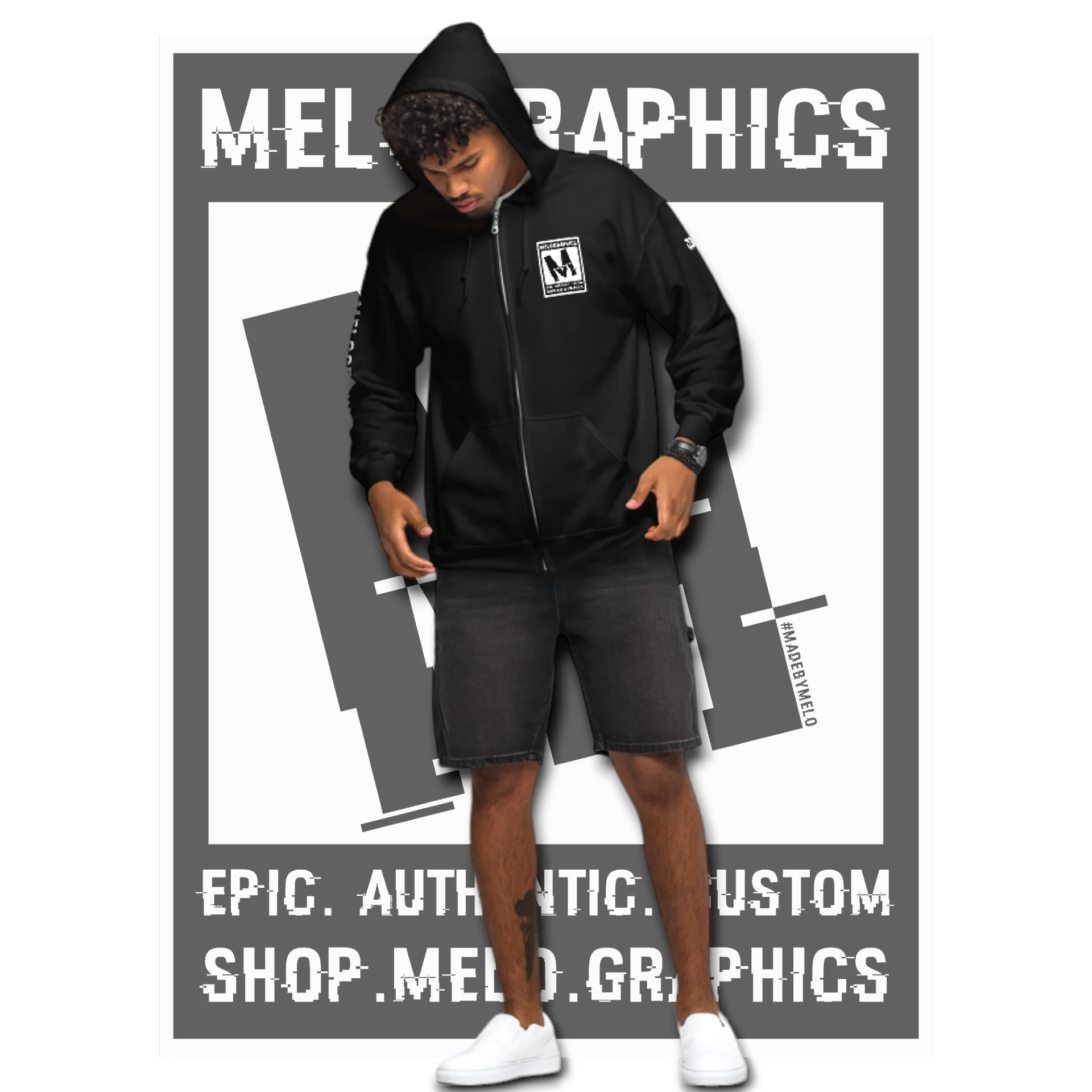 MELOGRAPHICS - Classic Zip Hoodie | #MadeByMELO product image (10)