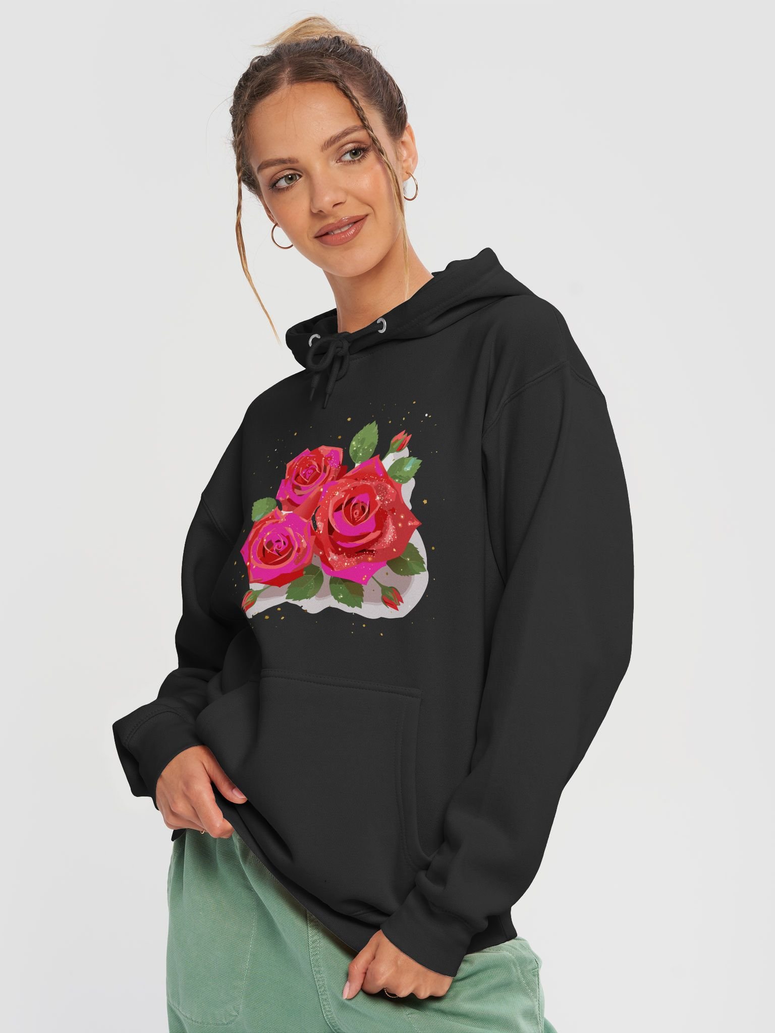 Bloom and Comfort Rose Hoodie product image (3)
