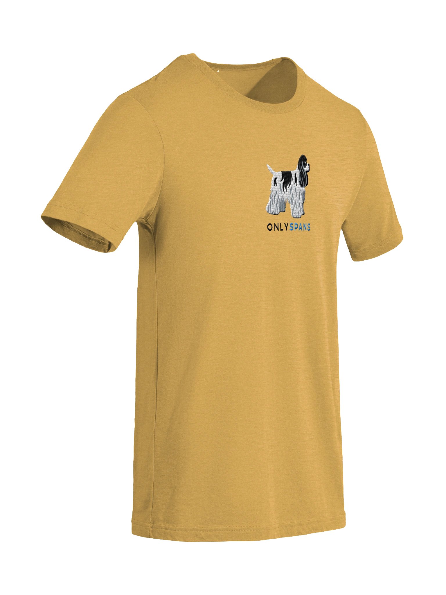 Only Spans T-Shirt(Embroidered) of an American Cocker Spaniel(Black & White) product image (57)