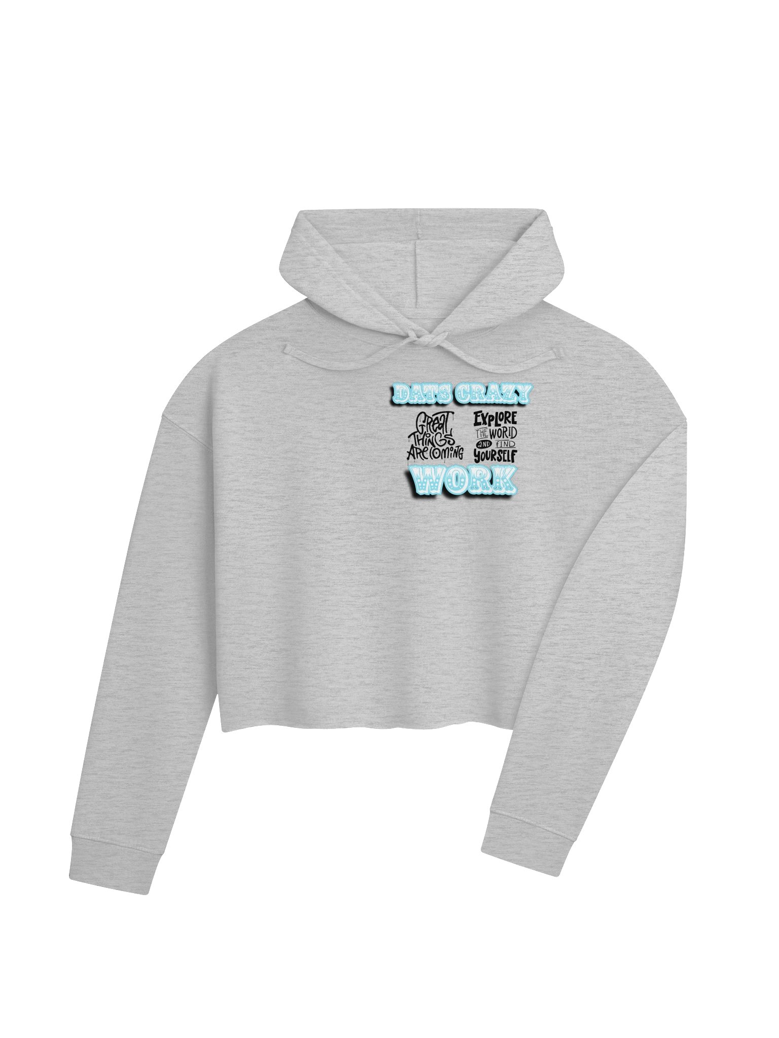 Crazy Work Women’s Cropped Hoodie product image (4)