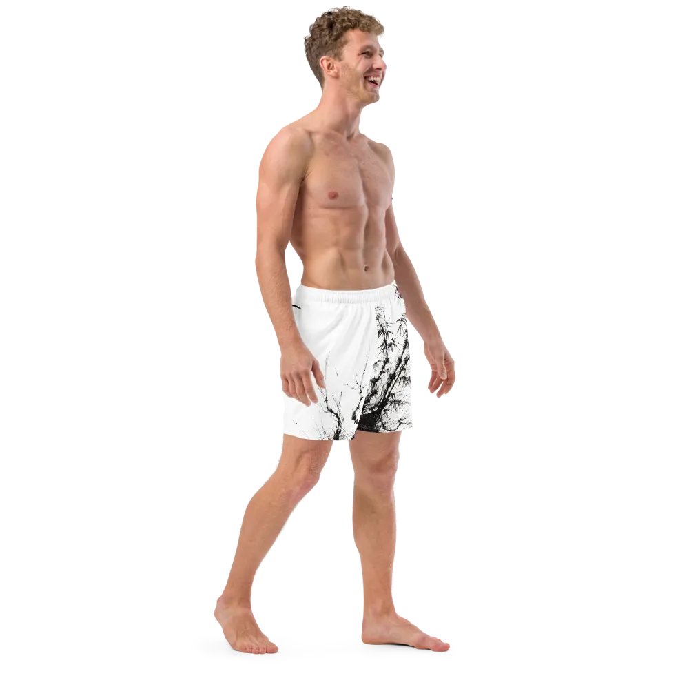 Bamboo Print Swim Trunks product image (12)