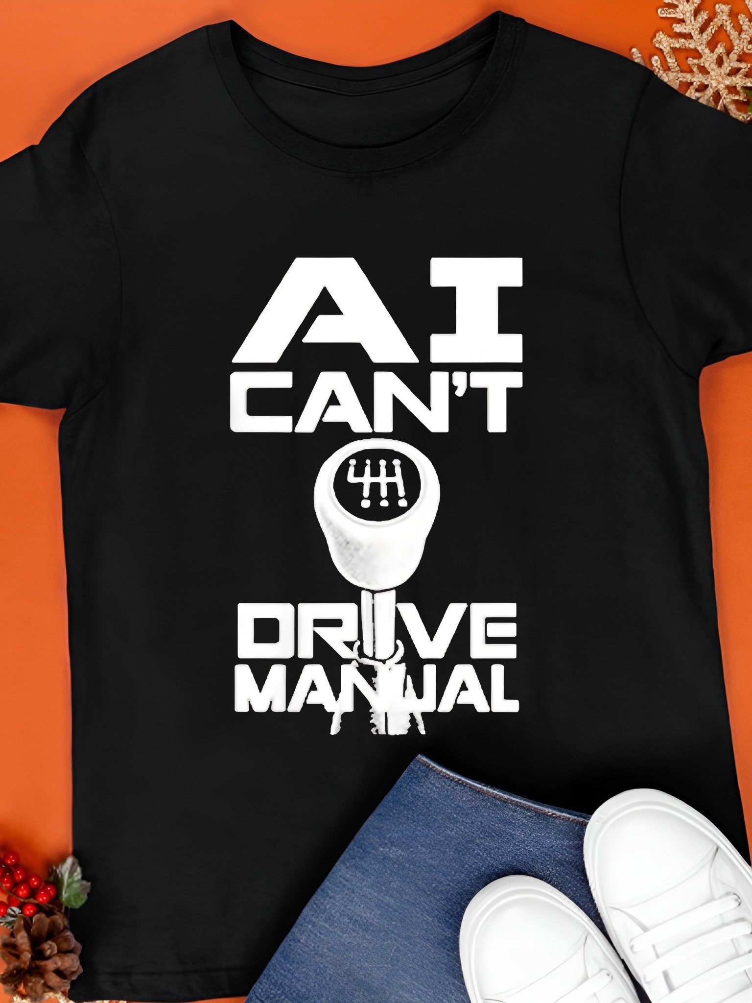 AI Can’t Drive Manual Shirt product image (1)