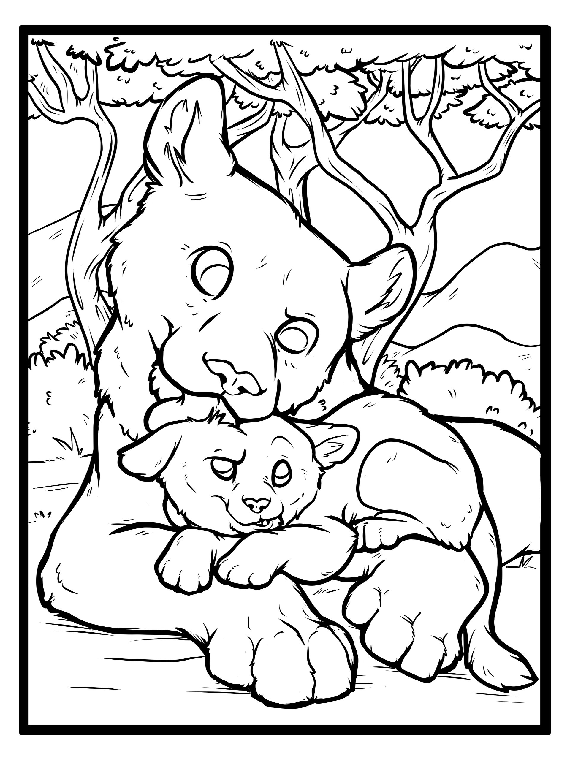 African Lion Collection - Coloring Pages product image (1)
