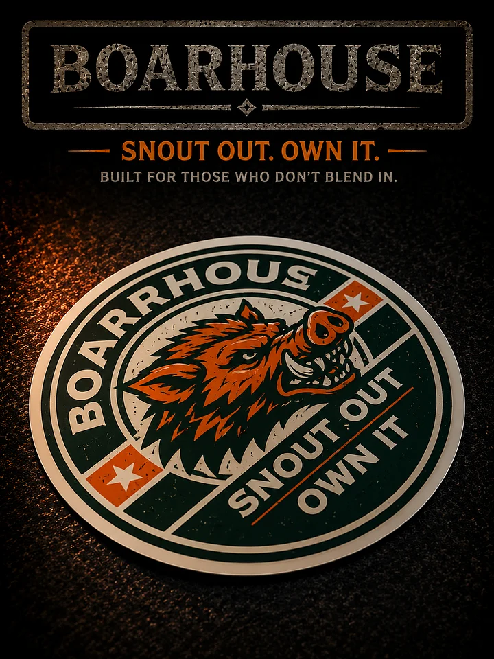 BOARHOUSE NYC Boar Badge Sticker product image (1)