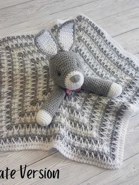 Bunny Lovey Blanket Crochet Patterns - Security Blanket PDF Pattern - Crafting Happiness product image (3)