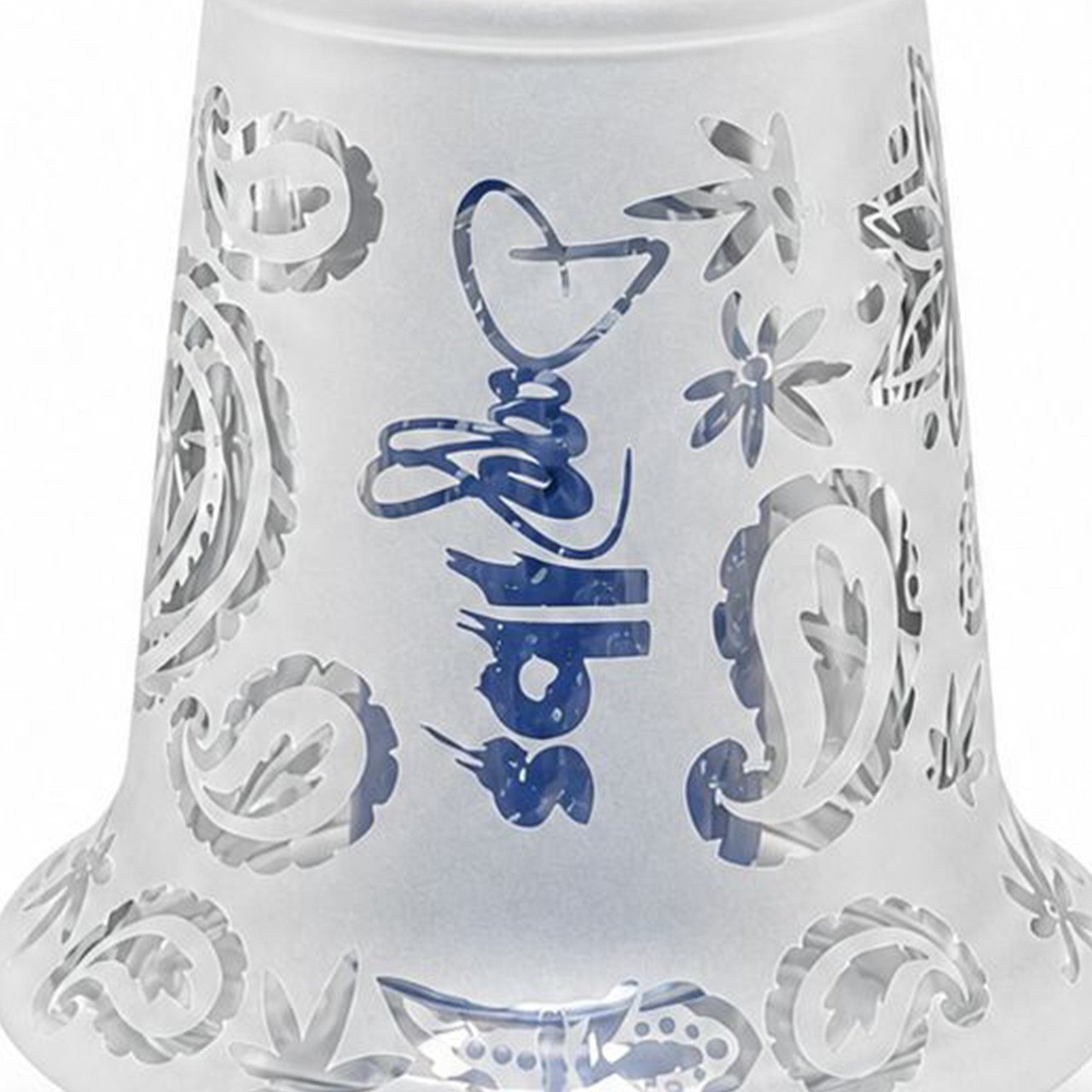 Snoop Dogg - Puffco Peak Compatible Topper - Sand Blasted Paisley Blue Dichro Perc product image (2)