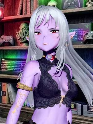 Vtuber Vespera is an amazing roommate... so long as you don't mind her battling the vacuum to the death coz it sucked up her favorite amulet.. #fyp #funny #anime #vtuber #cleaning 
