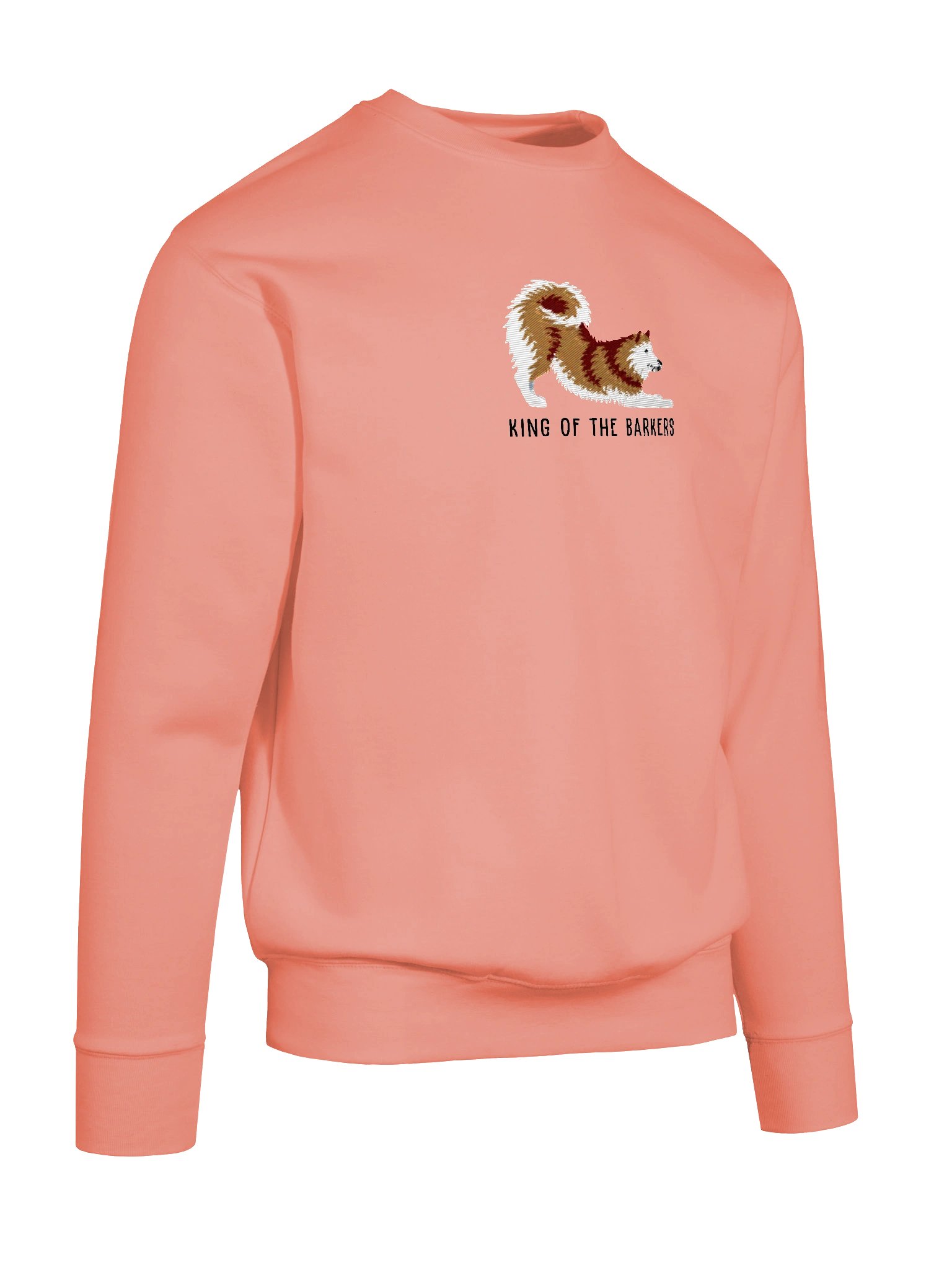 King of the Barkers Sweatshirt (Embroidered) of a Finnish Spitz(Gold) product image (24)
