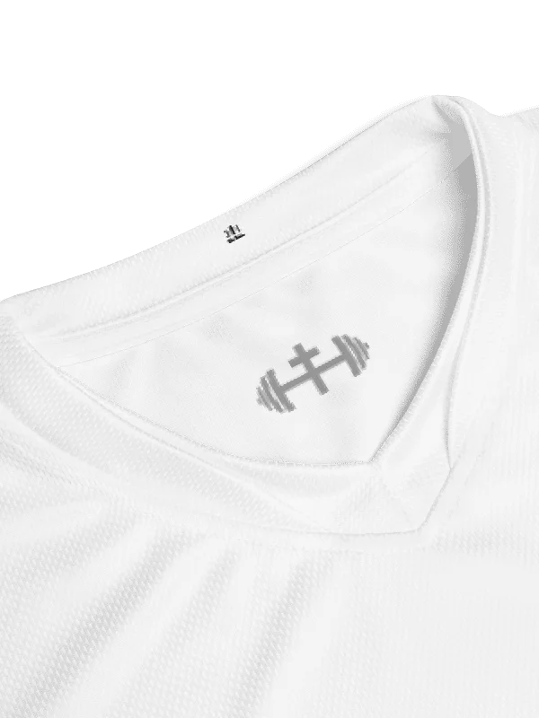 His House Mens Performance V-Neck T-Shirt - White product image (5)