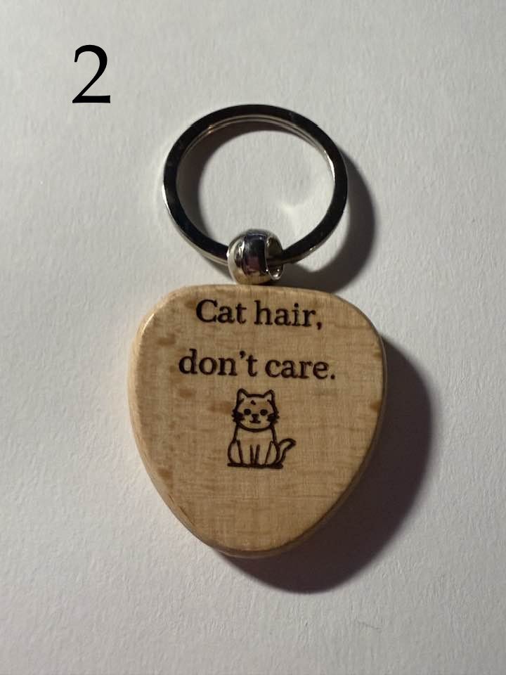Pet Lover Vibes Wooden Keychains | Cat, Dog & Animal Designs | Gifts for Pet Parents (2) product image (2)