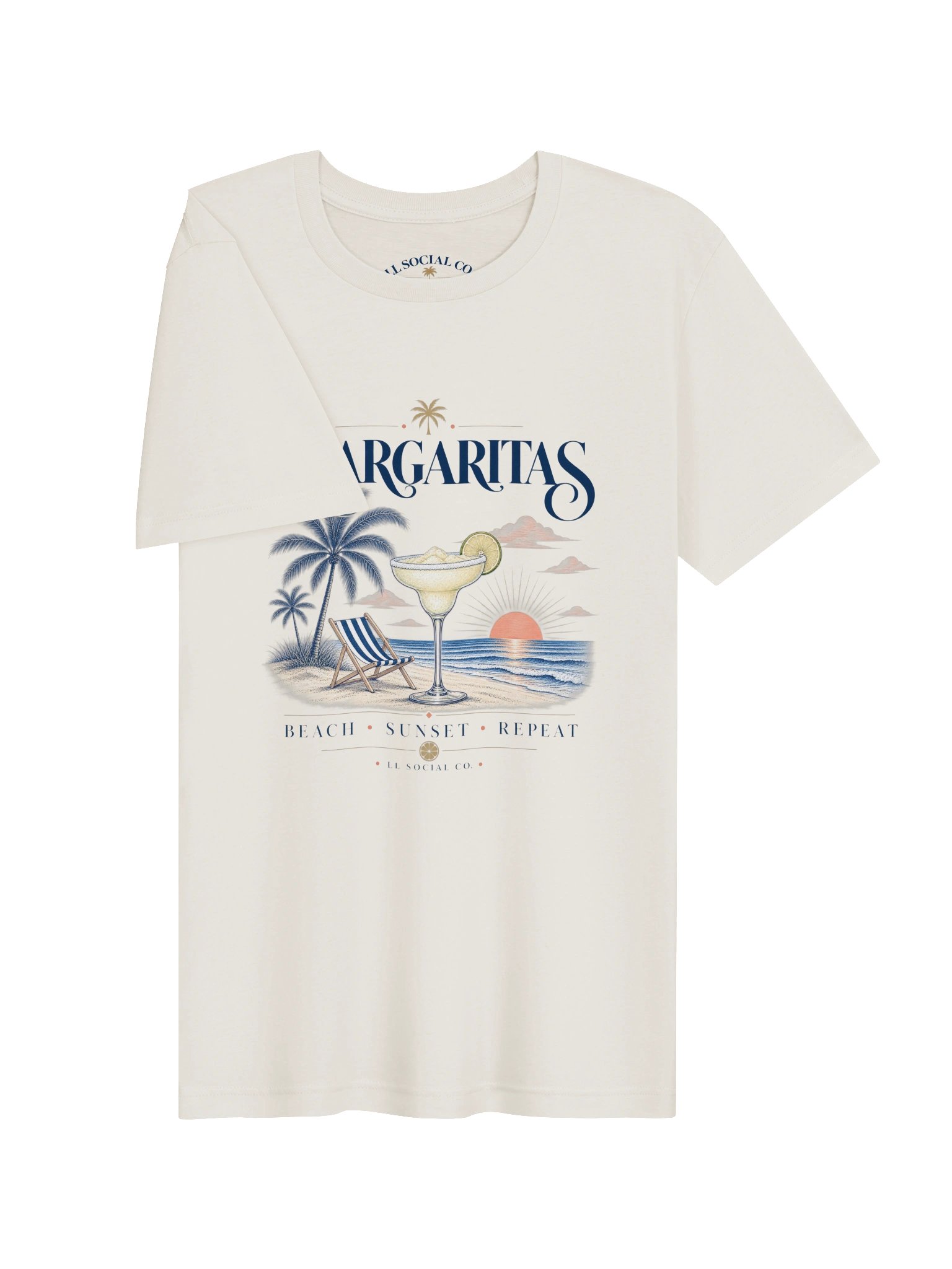 Margaritas Beach Sunset Repeat - Unisex Resort Tee product image (3)