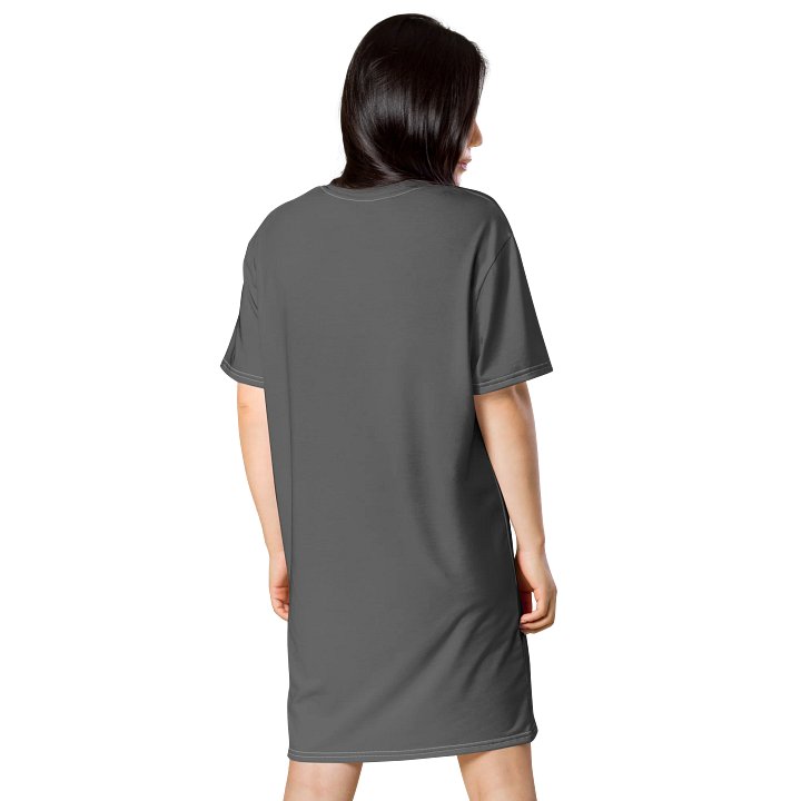 Zambezi-Grey Oversized T-Shirt Dress | Stretchy Fabric | Nautical Style | Sizes 2XS-6XL | Exclusive Design product image (2)