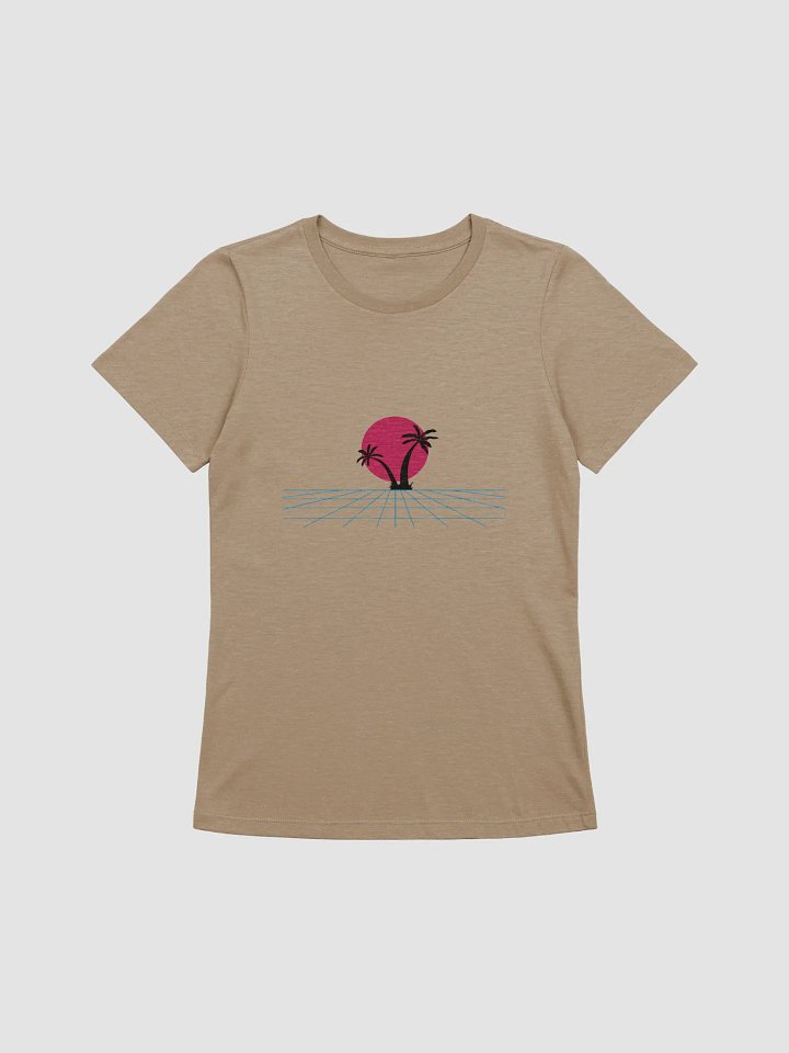 Retro Sunset Palm Women's Relaxed T-Shirt product image (1)