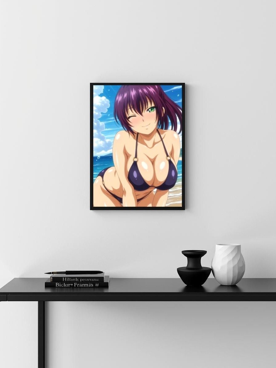 Metal Print - Vira the Purple-Haired Beach Wink - 8x10 product image (3)