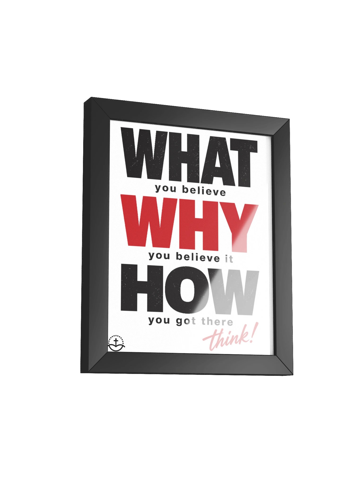 What Why How Motivational Quote Poster product image (26)
