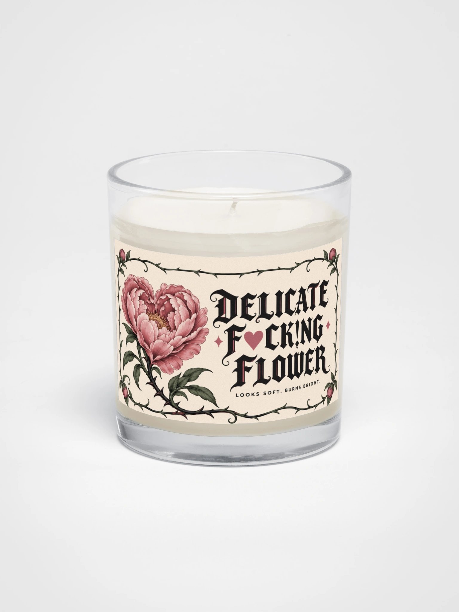 Delicate Fuck!ng Flower – Soy Wax Candle product image (1)