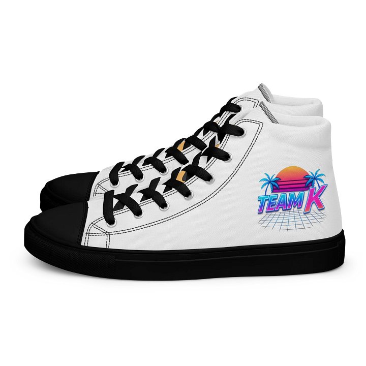 Team K 1980's Women's High Top Canvas Shoes product image (1)
