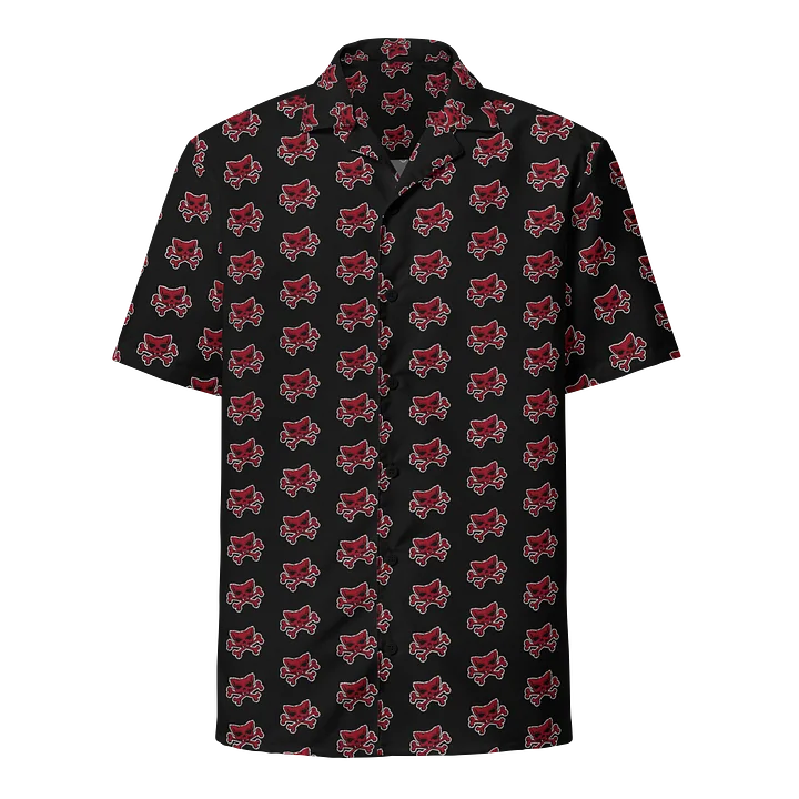 Red Kat Skull Hawaiian Shirt product image (1)