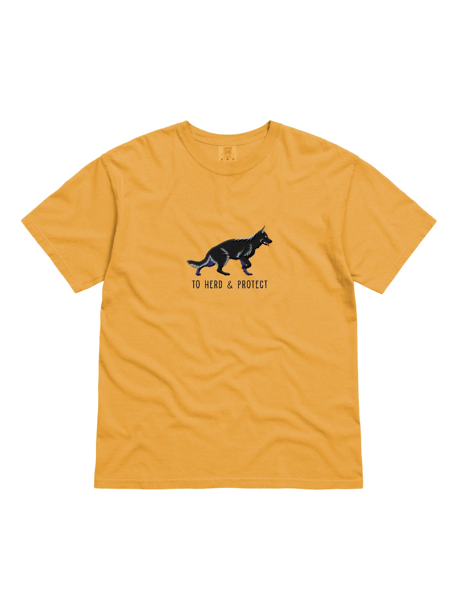 To Herd and Protect T-Shirt(Embroidered) of a German Shepherd(Black) product image (4)
