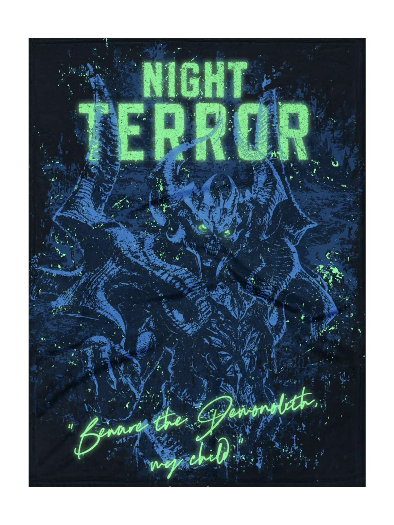 NIGHT TERROR: "Beware The Demonolith" Blanket product image (1)