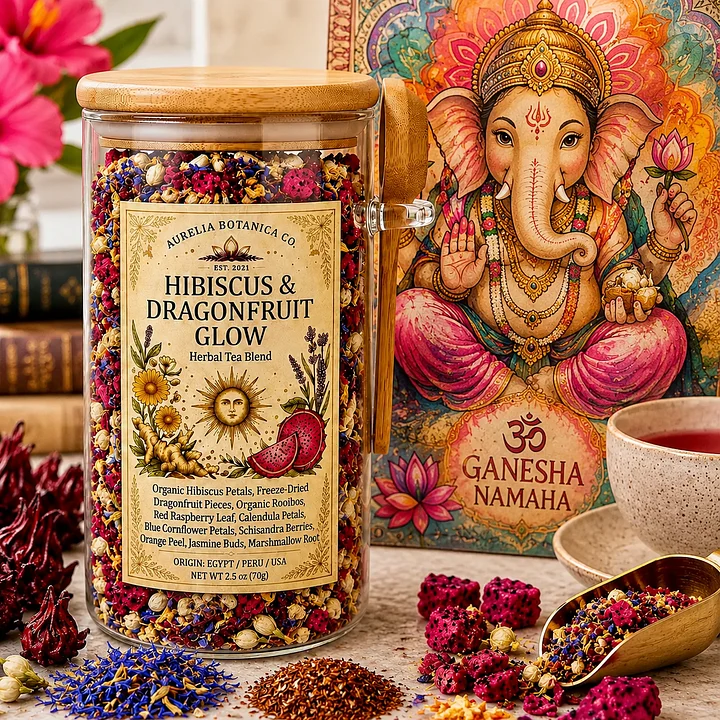 Hibiscus & Dragonfruit Glow Herbal Tea product image (1)