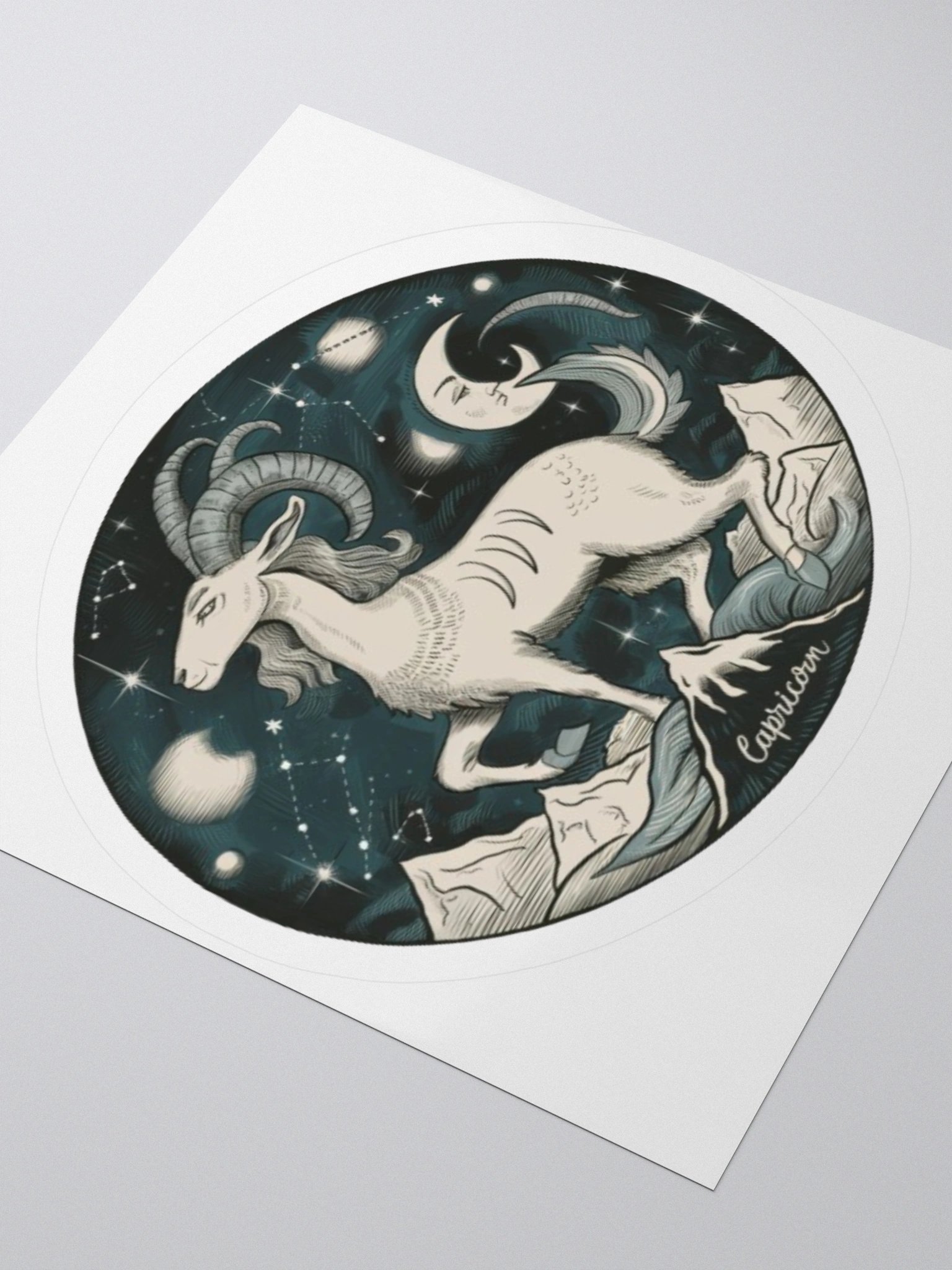 Capricorn Kiss-Cut Sticker product image (8)