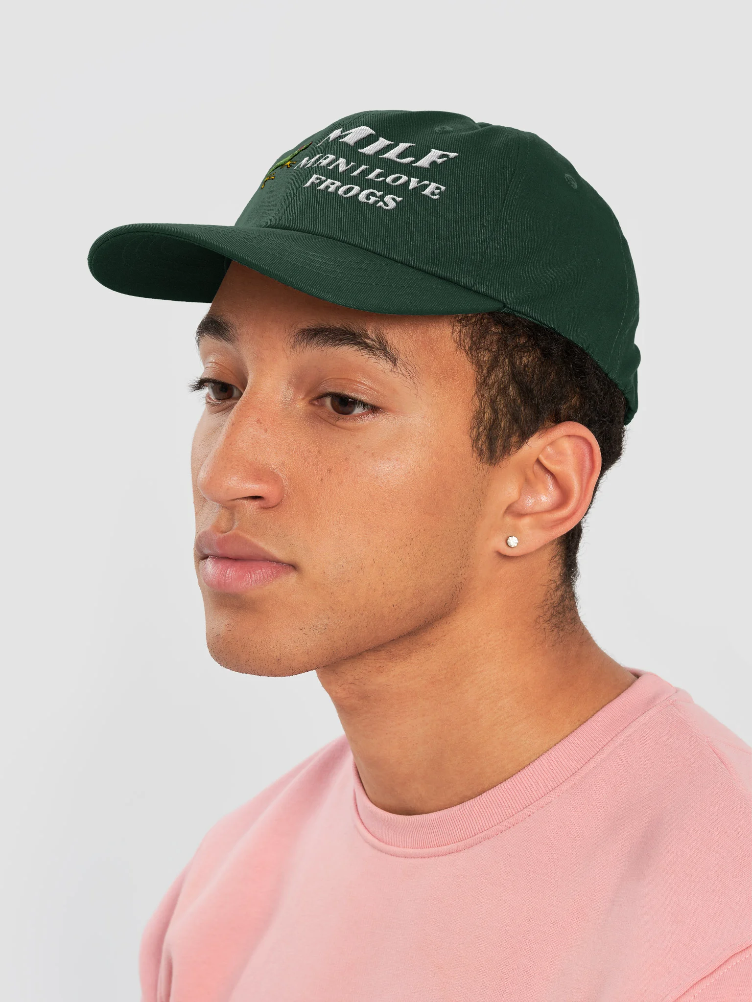 Milf Man I Love Frogs Embroidery Classic Hat product image (7)
