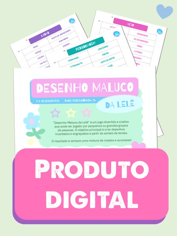 Desenho Maluco da Lelê com Pacote de Expansão (modelo para impressão) product image (1)