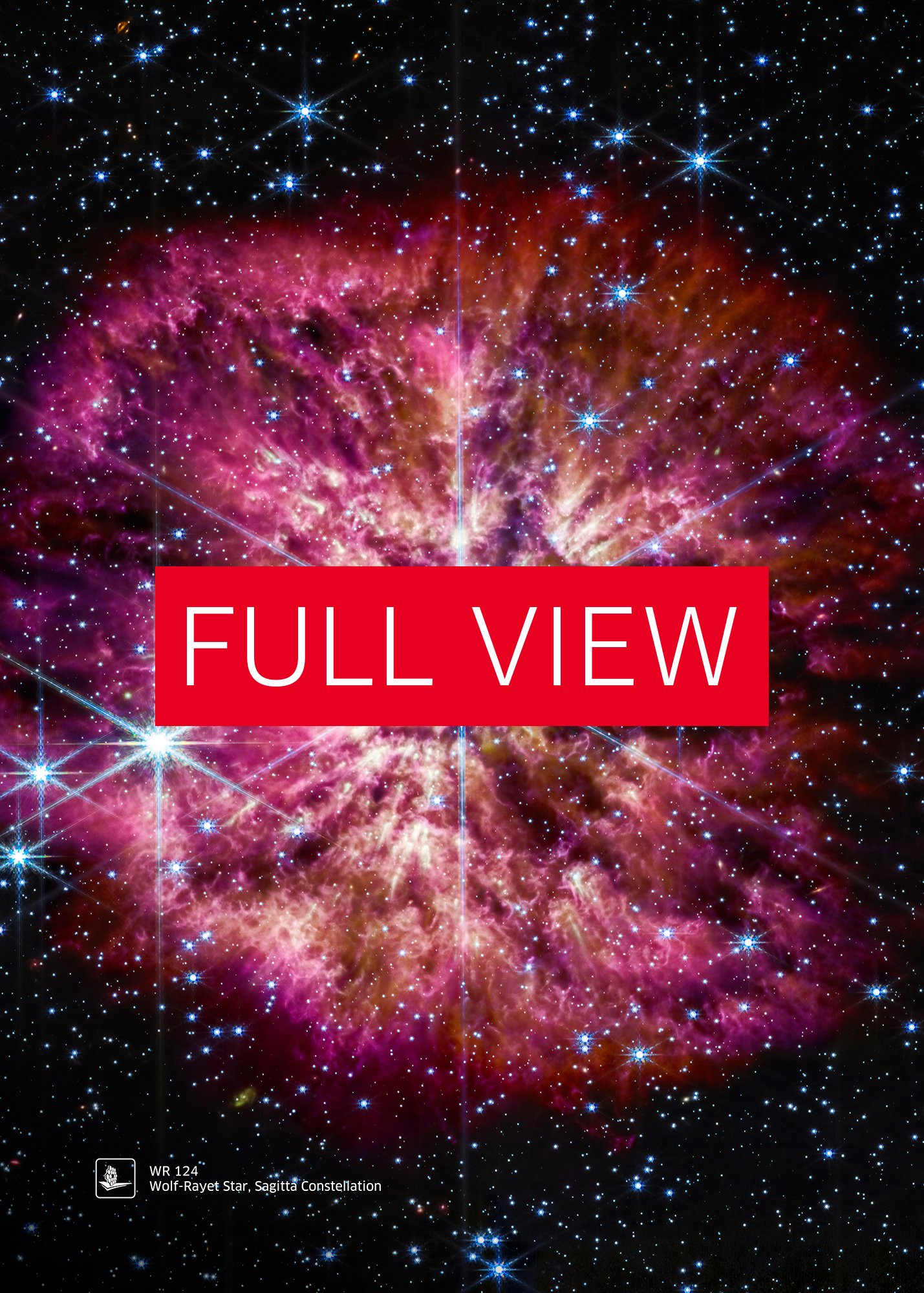 WR 124 (James Webb/JWST), Wolf-Rayet Star, Sagitta Constellation (James Webb/JWST) — space poster product image (4)